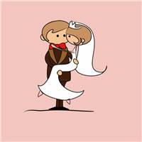 浪漫爱情婚礼卡通动漫手机壁纸