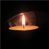 小圆蜡烛,蜡烛,光,黑暗中的光明