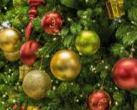 超美超漂亮的圣诞树礼物铃铛装饰节日气氛图片