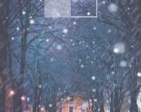 街道超美雪景唯美手机壁纸图片