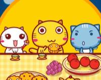 可爱哈咪猫中秋主题风格高清卡通手机桌面壁纸图片