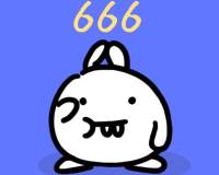 搞笑兔子表情包之666图片