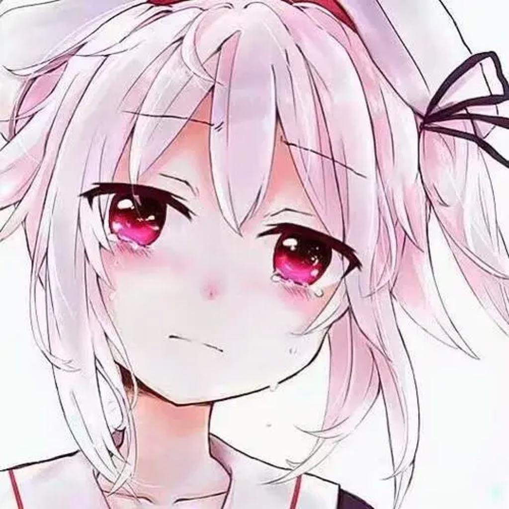 二次元哭泣的图片女生头像