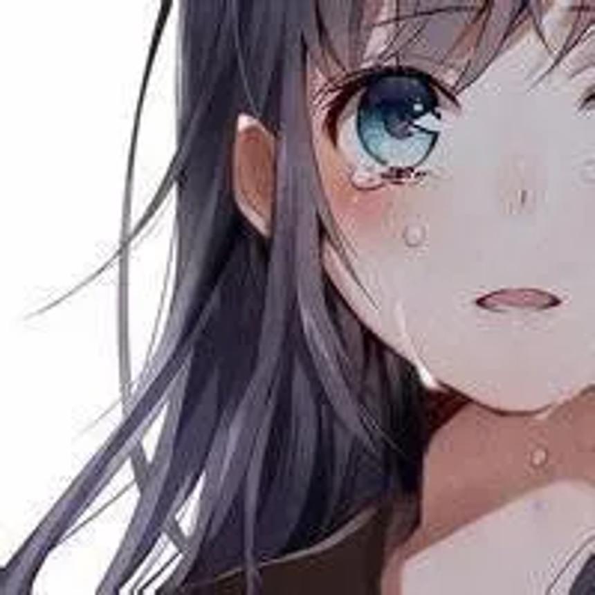 女孩哭的头像动漫