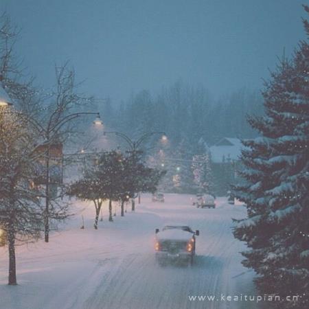唯美下雪背景图片大全_下雪背景图高清