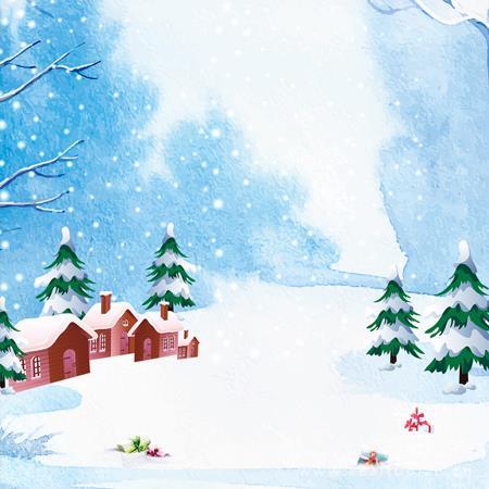 唯美下雪背景图片大全_下雪背景图高清