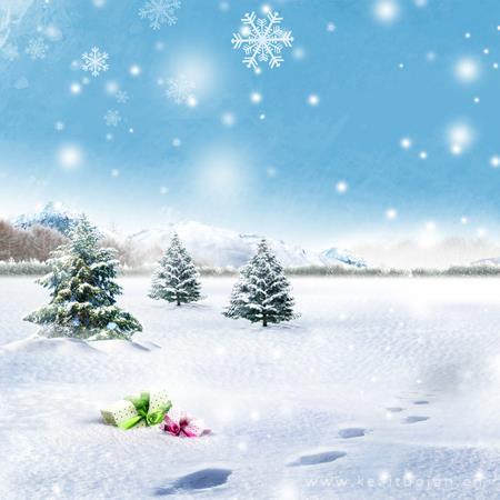 唯美下雪背景图片大全_下雪背景图高清