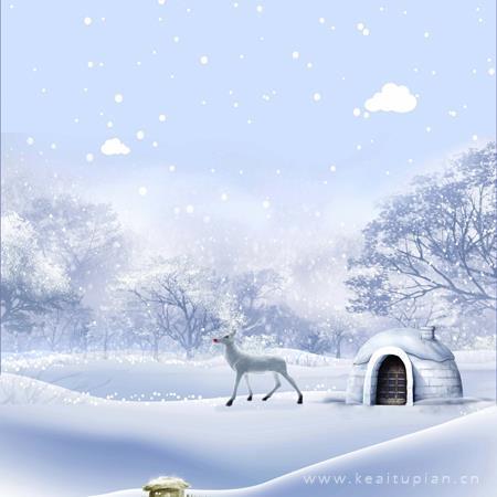 唯美下雪背景图片大全_下雪背景图高清