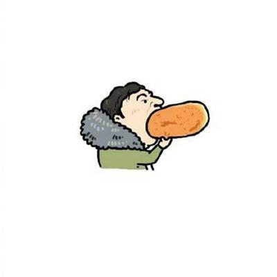 王思聪吃热狗经典卡通头像大全