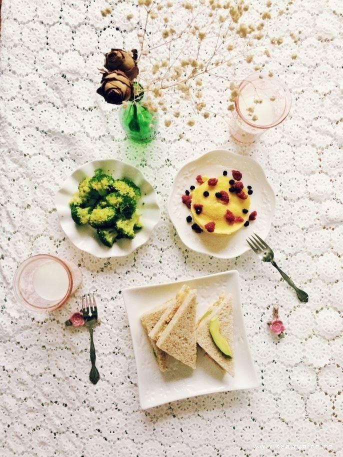 好看有创意的丰盛早餐唯美壁纸图片