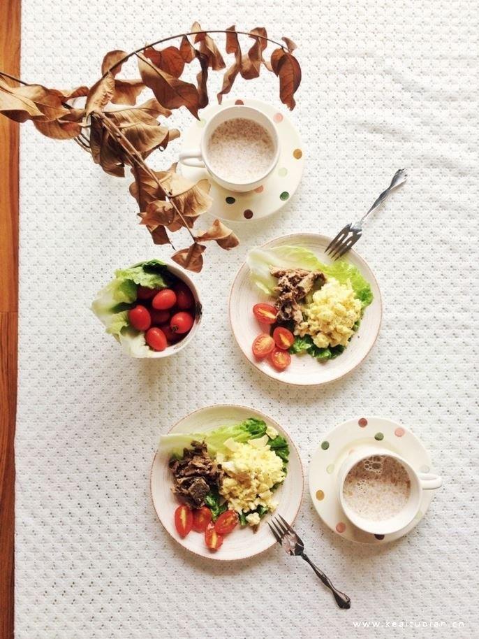 好看有创意的丰盛早餐唯美壁纸图片
