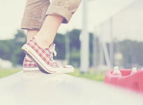 唯美帆布鞋小清新图片大全