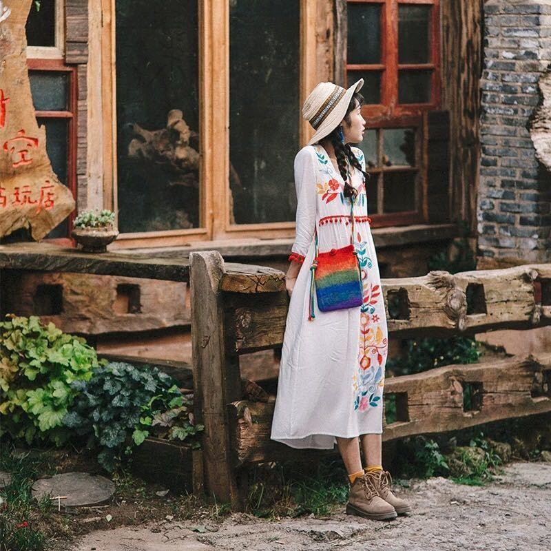 领略草原风光的美女风景美照图片大全
