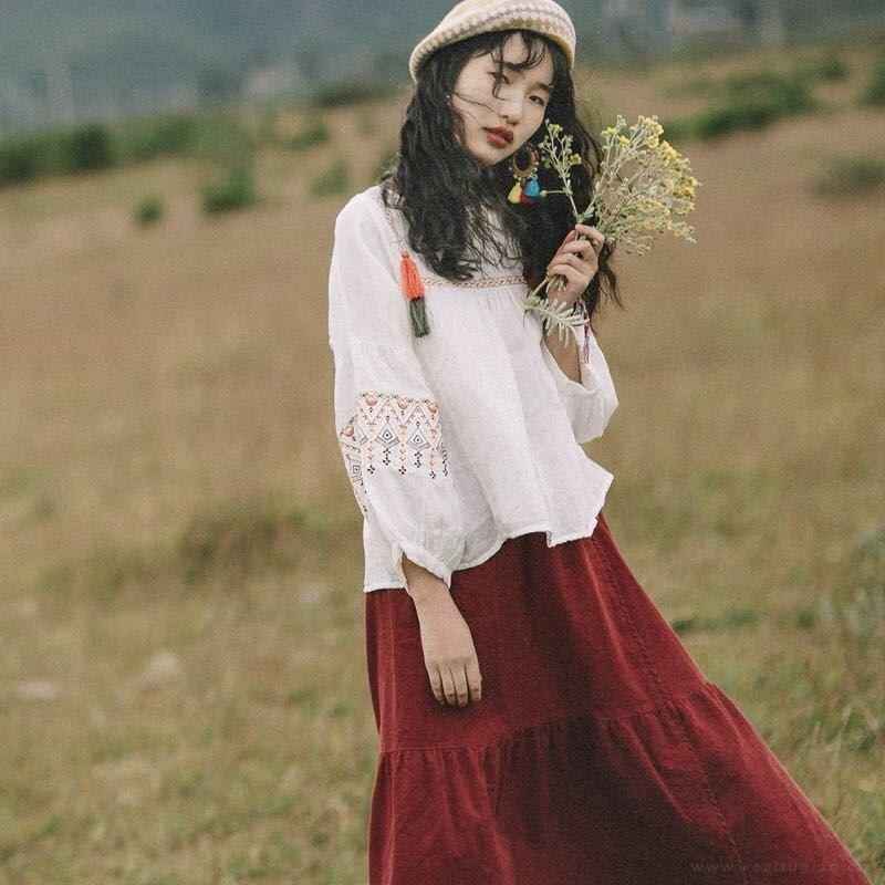 领略草原风光的美女风景美照图片大全