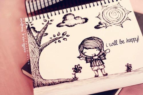 趣味可爱的手账本绘画唯美意境背景图片