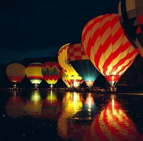 夜色下的城市风景街道唯美图片