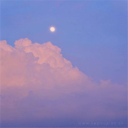 落日云朵唯美里面治愈朋友圈背景图片