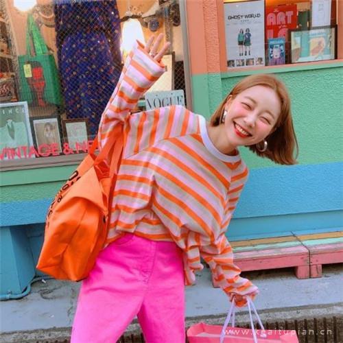 甜美清新迷人的女生微信励志正能量图片