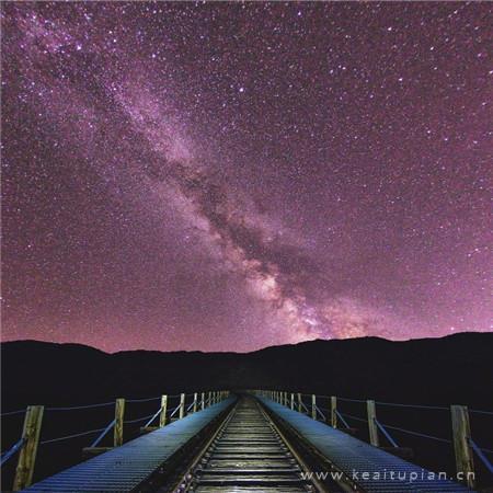 好看的QQ微信朋友圈唯美星空背景高清图片