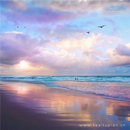 养眼海滩唯美风景小清新头像图片大全