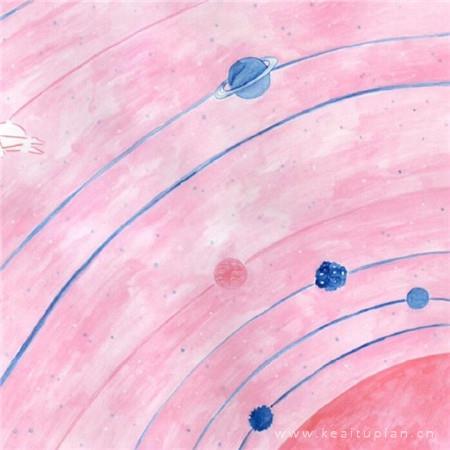 粉色风格微信状态唯美配图图片