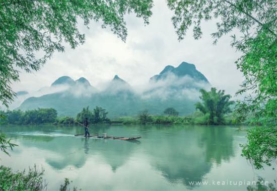 超美湖泊风景唯美图片