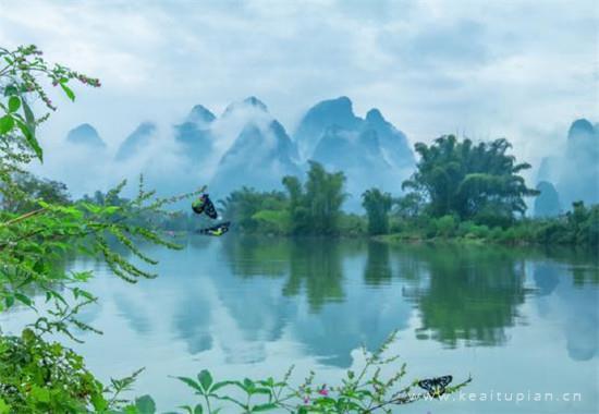 超美湖泊风景唯美图片