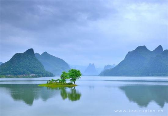 超美湖泊风景唯美图片