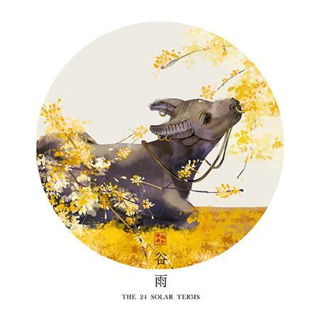 唯美超好看的二十四节气古风插画素材 说好永远的不知怎么就散了图片