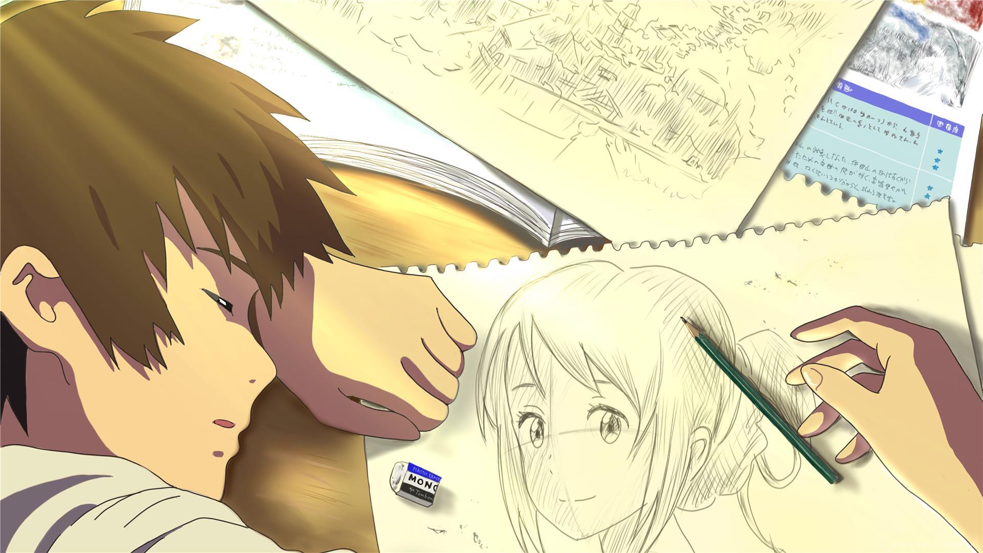 好看高清的二次元风景人物桌面壁纸图片