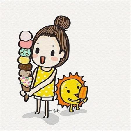 再见10月你好11月可爱卡通女 十一月你好早安朋友圈背景图片