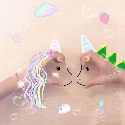 抖音独角兽简笔画大全 独角兽可爱卡通梦幻图片