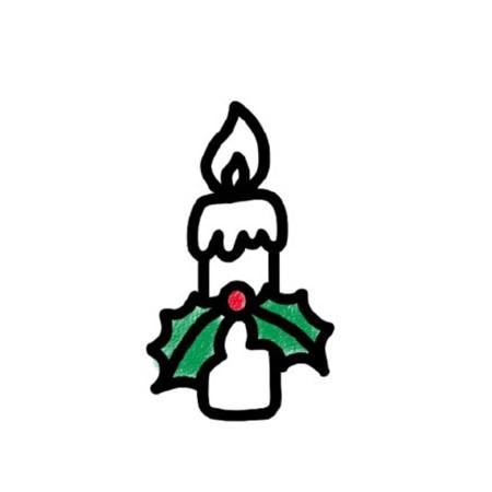 简单易学的圣诞节简笔画彩色可爱图片大全