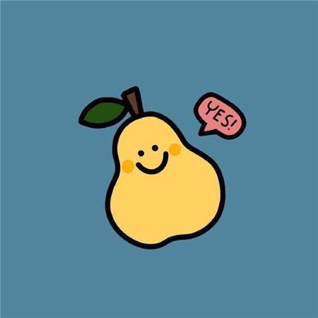 超萌的卡通水果打招呼可爱表情图片大全