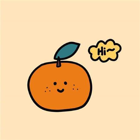 超萌的卡通水果打招呼可爱表情图片大全