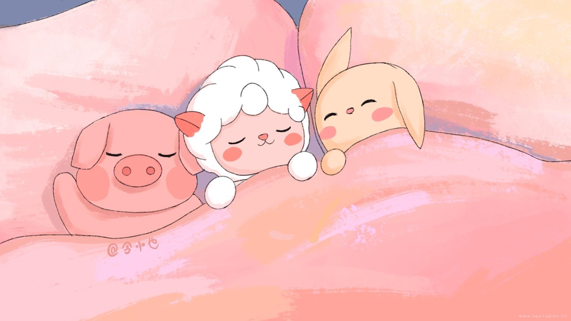 唯美少女心治愈可爱iPad图片桌面壁纸