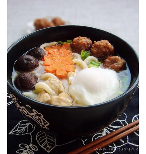 听说生日都要吃诱人的面条，我多希望亲手给你做一碗图片