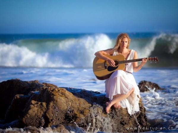 爱音乐的女生是最美的图片