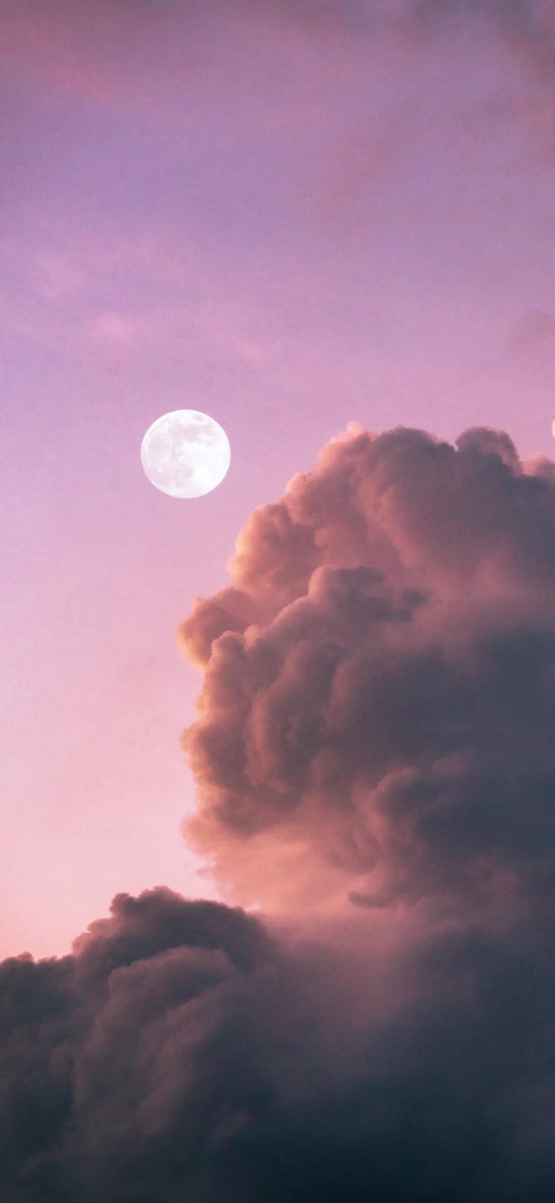 八月十五的月亮又圆又亮高清唯美夜景手机壁纸图片