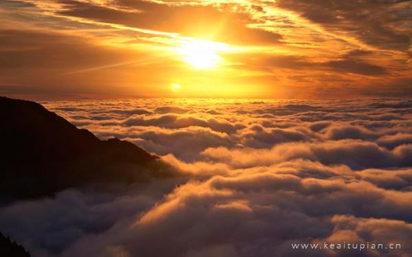 超美迷人的夕阳景色好看风景壁纸图片