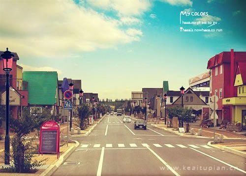 带你去看漂亮的街景让你感受我对你深深的爱图片