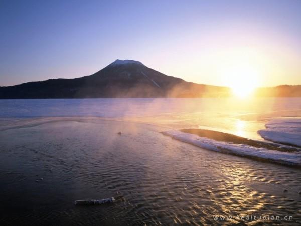 我想与你一起看黄昏夕阳，你在哪图片