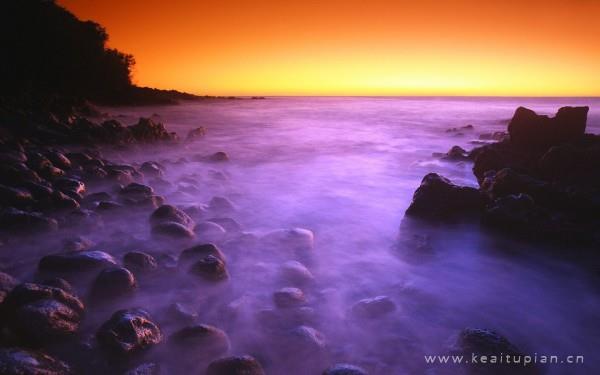 漂亮日落属于它那独一无二的韵味图片