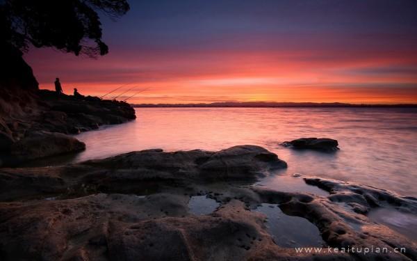 漂亮日落属于它那独一无二的韵味图片