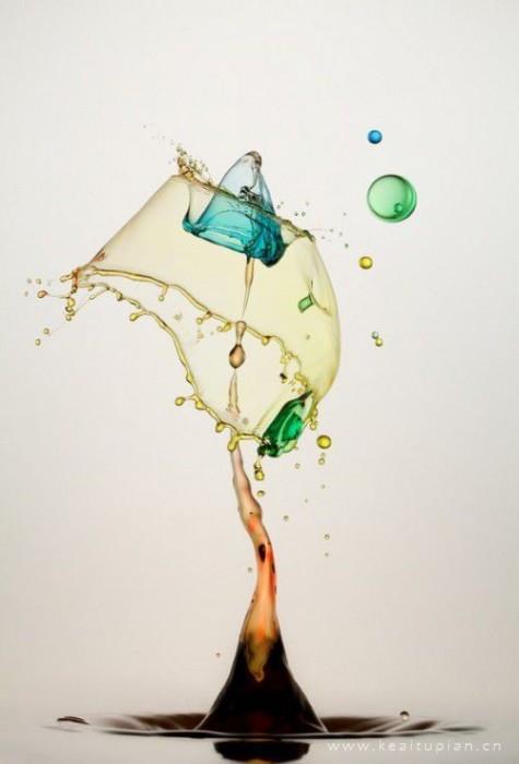 好看的一滴水溅出了它最骄傲的美丽图片