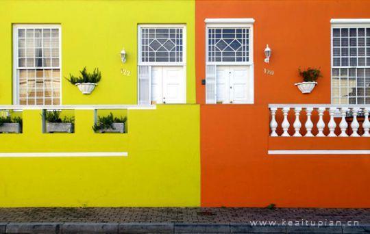 好看的五彩缤纷的房子犹如我们曾经编制的梦想图片