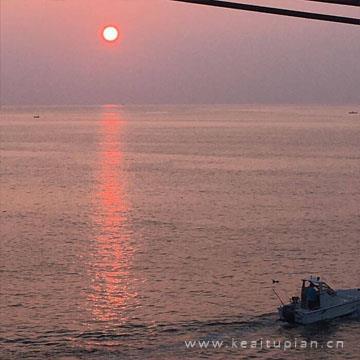 超美日落夕阳风景图真实，太阳日落的景色的图片