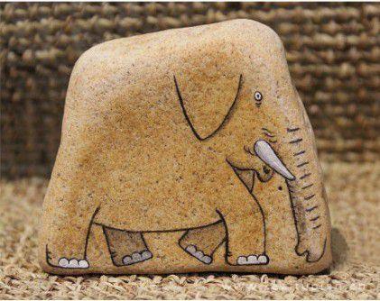 千与千寻卡通手绘小石头图片