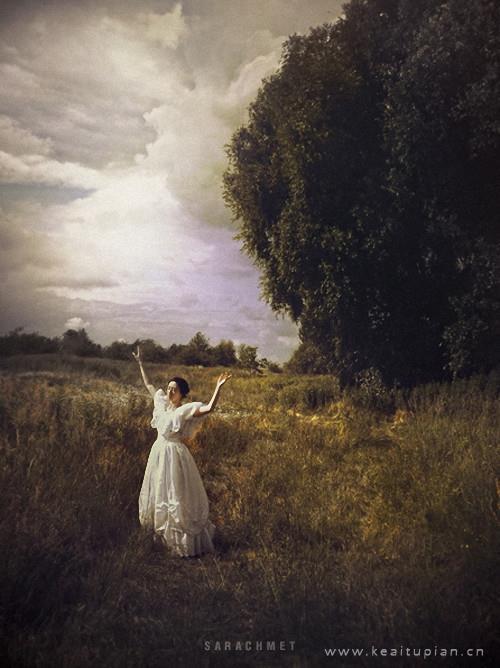 唯美美女带我们领略大自然的风光图片