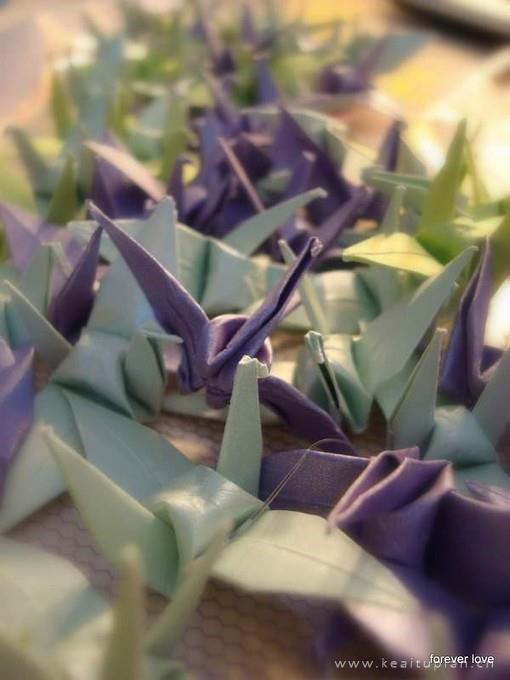 最新因为爱你所以送给你我珍藏的千纸鹤图片